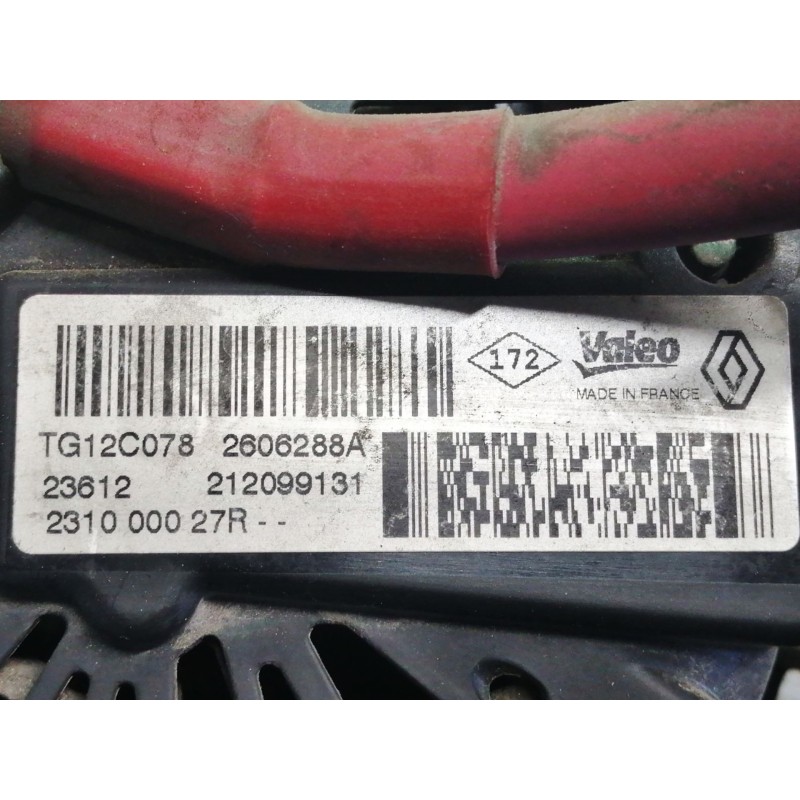 Recambio de alternador para renault megane iii berlina 5 p expression referencia OEM IAM 2606288A TG12C078 