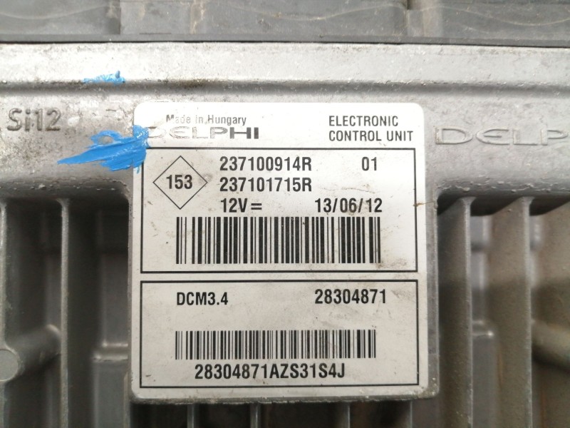 Recambio de centralita motor uce para renault megane iii berlina 5 p expression referencia OEM IAM 237101715R  