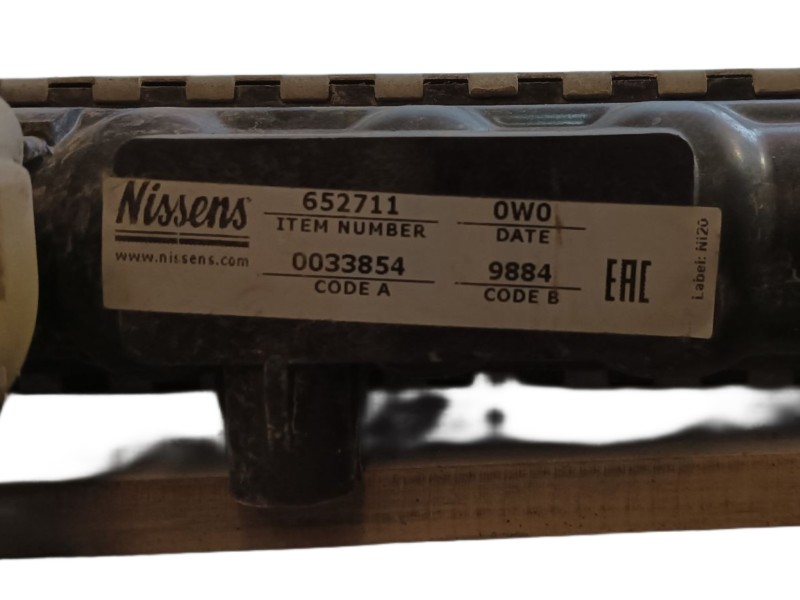 Recambio de radiador agua para seat ibiza (6l1) f.r. referencia OEM IAM 652711  0033854