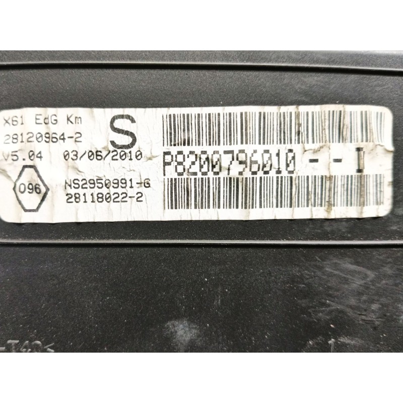 Recambio de cuadro instrumentos para renault kangoo (f/kc0) authentique referencia OEM IAM  281209642 