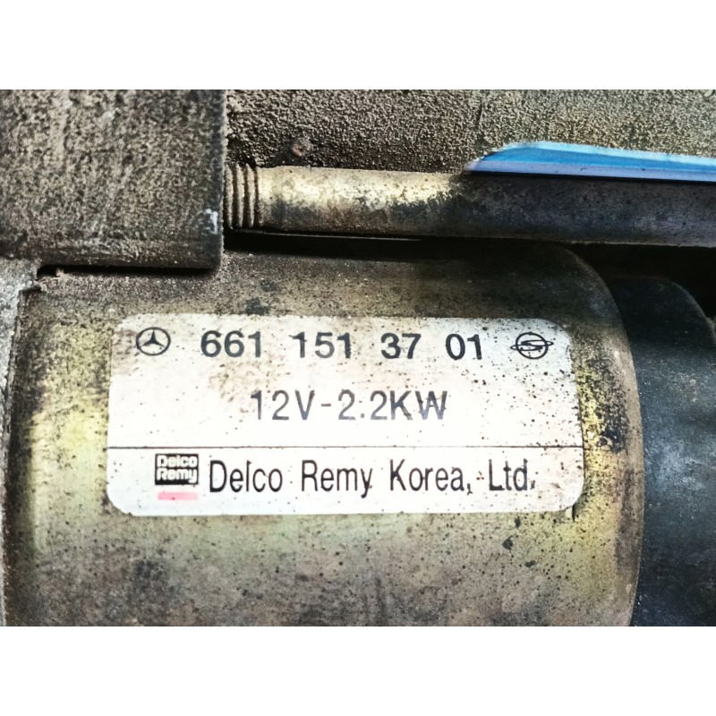 Recambio de motor arranque para ssangyong kyron 200 xdi limited referencia OEM IAM   