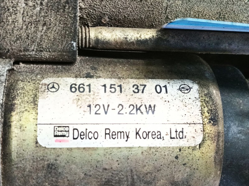 Recambio de motor arranque para ssangyong kyron 200 xdi limited referencia OEM IAM   