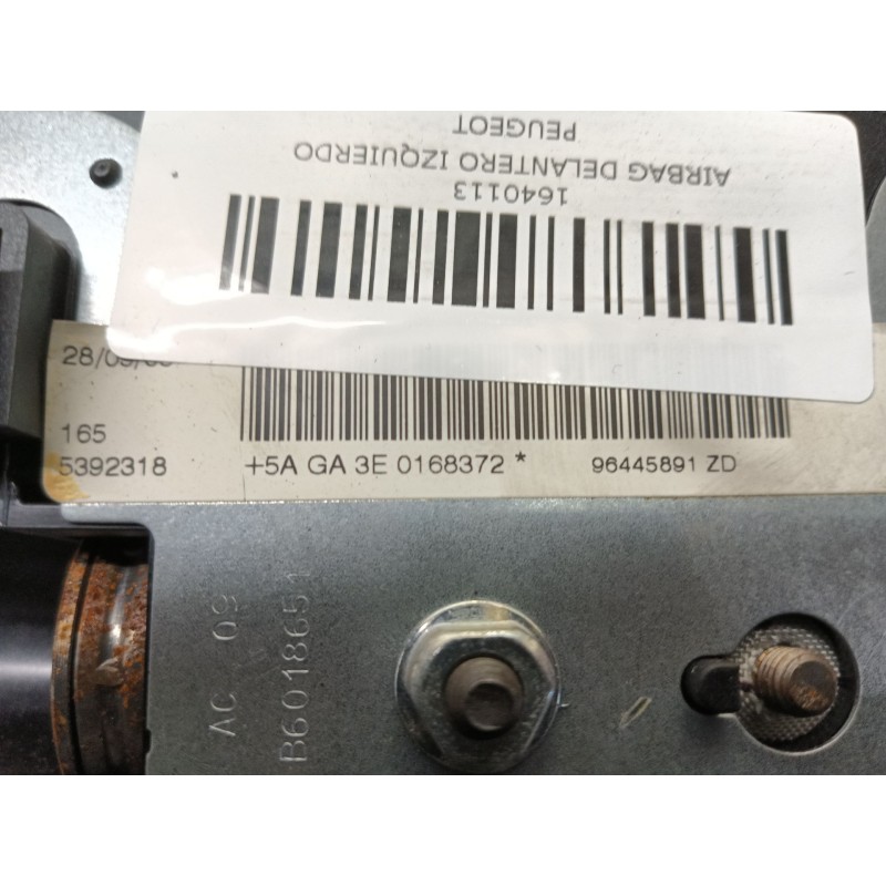 Recambio de airbag delantero izquierdo para peugeot 407 st sport referencia OEM IAM 96445891ZD  
