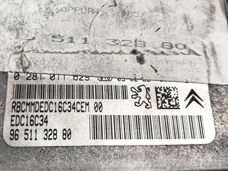 Recambio de centralita motor uce para citroën c4 coupe vtr referencia OEM IAM  9651132880 