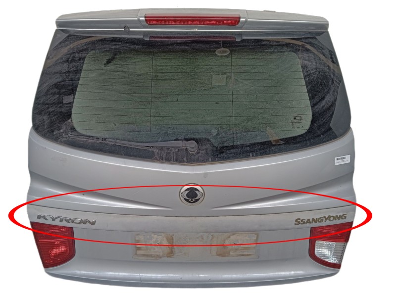 Recambio de porton trasero para ssangyong kyron 200 xdi limited referencia OEM IAM COMPLETO  