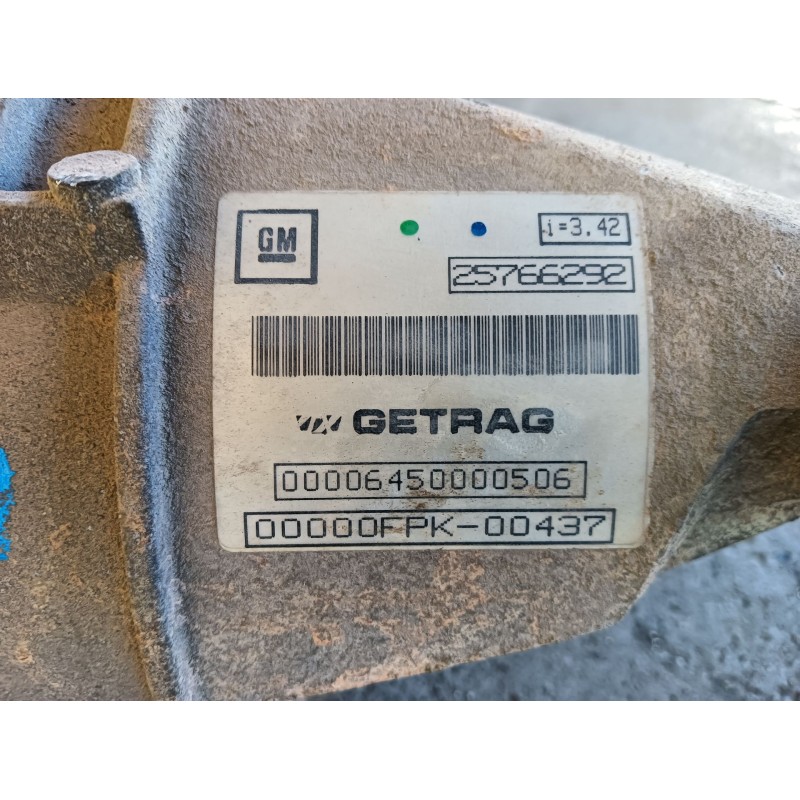 Recambio de diferencial trasero para cadillac cts 3.2 elegance referencia OEM IAM 00000FPK00437 25766292 00006450000506