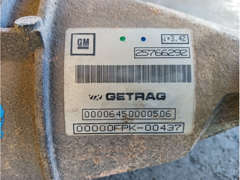 Recambio de diferencial trasero para cadillac cts 3.2 elegance referencia OEM IAM 00000FPK00437 25766292 00006450000506