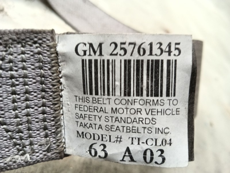 Recambio de cinturon seguridad trasero derecho para cadillac cts 3.2 elegance referencia OEM IAM 25761345 1GA0118449 TICL04