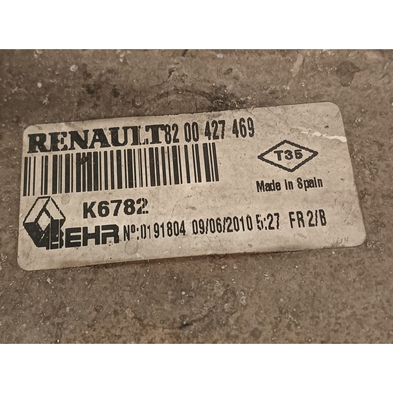 Recambio de intercooler para renault kangoo (f/kc0) authentique referencia OEM IAM 8200427469  