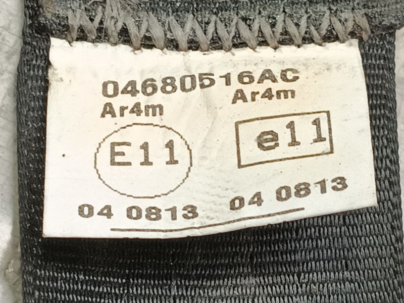 Recambio de cinturon seguridad trasero derecho para chrysler voyager (rg) 2.8 crd cat referencia OEM IAM   