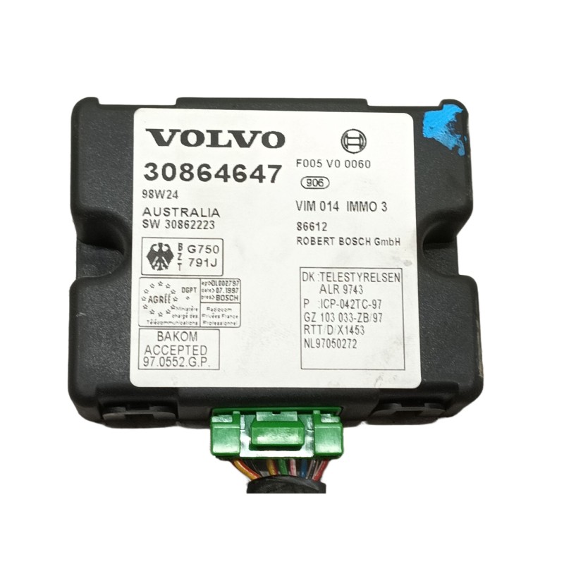 Recambio de modulo electronico para volvo s40 berlina 1.6 referencia OEM IAM F005V00060  30864647