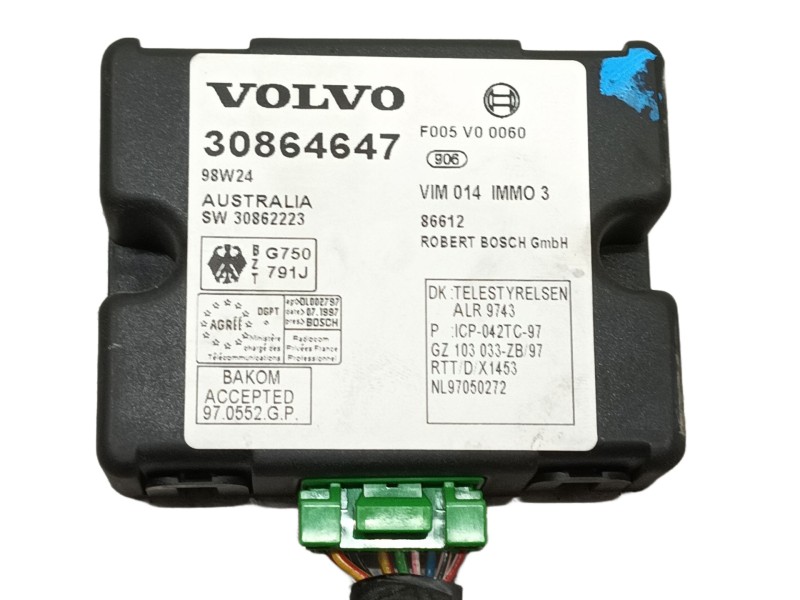 Recambio de modulo electronico para volvo s40 berlina 1.6 referencia OEM IAM F005V00060  30864647