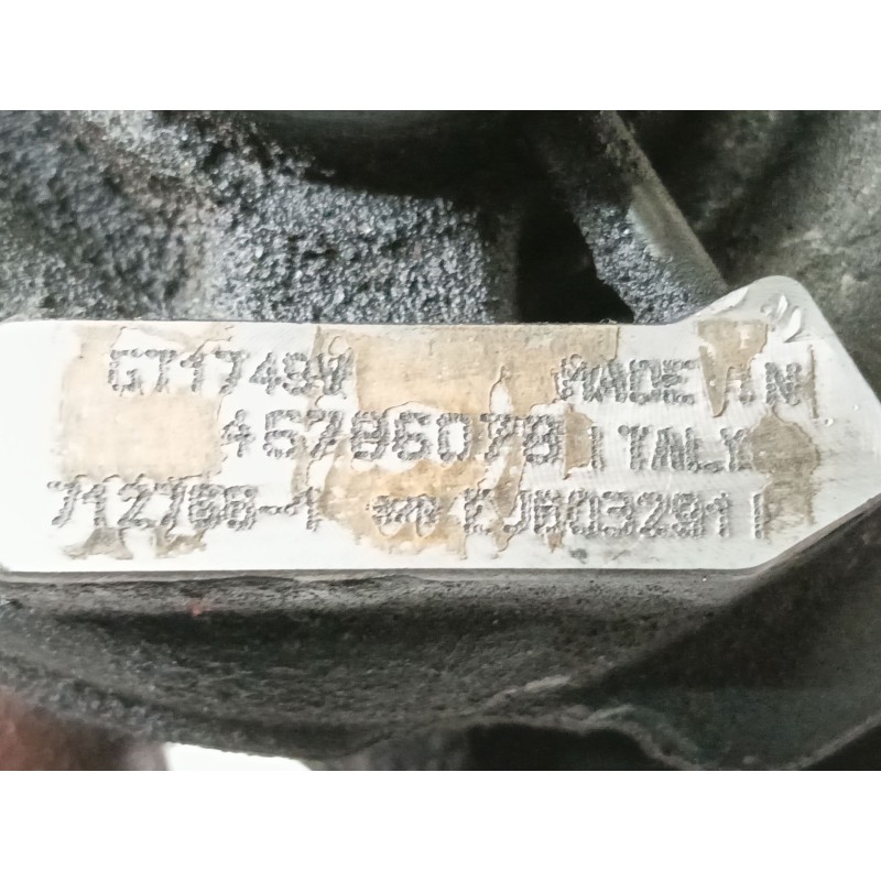 Recambio de turbocompresor para alfa romeo 156 sportwagon 1.9 jtd 8v progression referencia OEM IAM 45786078 GT1749V 7127661