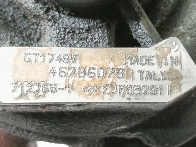 Recambio de turbocompresor para alfa romeo 156 sportwagon 1.9 jtd 8v progression referencia OEM IAM 45786078 GT1749V 7127661