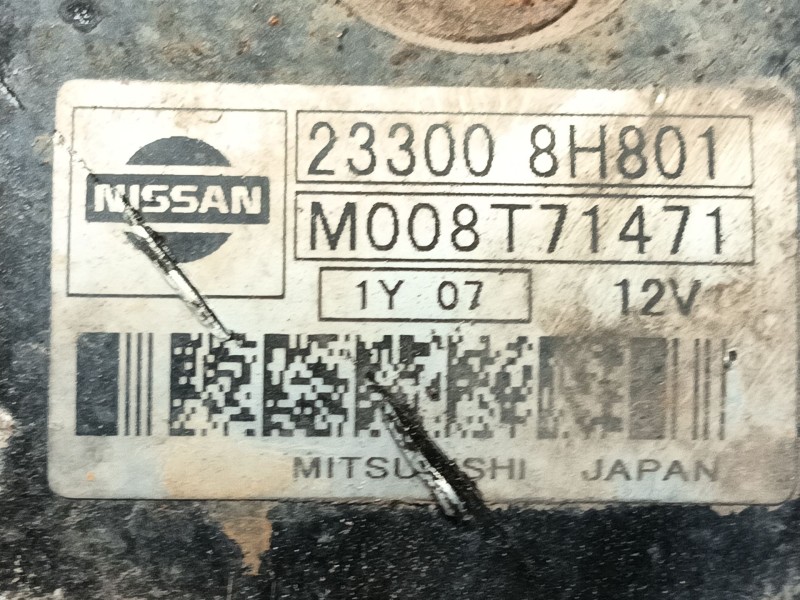 Recambio de motor arranque para nissan x-trail (t30) comfort referencia OEM IAM M008T71471 233008H801 