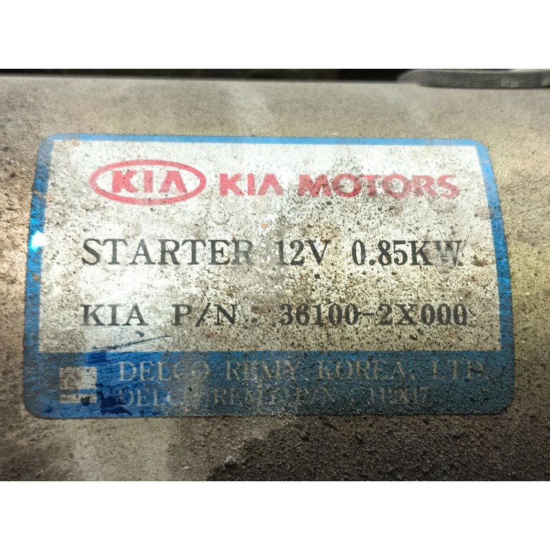 Recambio de motor arranque para kia rio ls berlina (5-ptas.) referencia OEM IAM  361002X000 