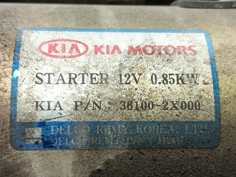 Recambio de motor arranque para kia rio ls berlina (5-ptas.) referencia OEM IAM  361002X000 