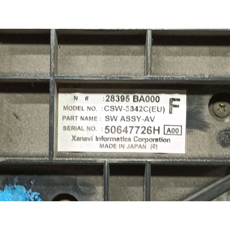 Recambio de mando calefaccion / aire acondicionado para nissan primera trav. (p12) acenta referencia OEM IAM 28395BA000  