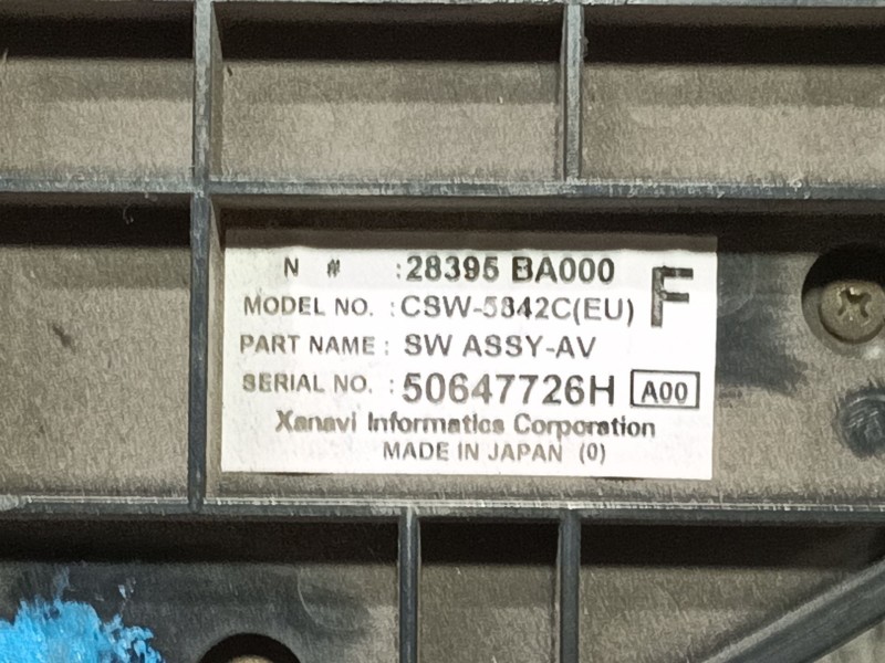 Recambio de mando calefaccion / aire acondicionado para nissan primera trav. (p12) acenta referencia OEM IAM 28395BA000  