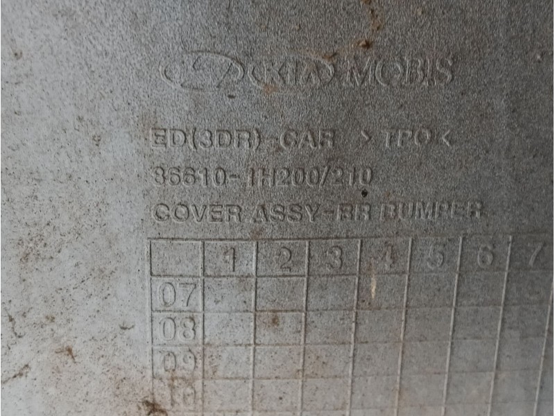 Recambio de paragolpes trasero para kia pro_cee´d emotion referencia OEM IAM 866101H200  