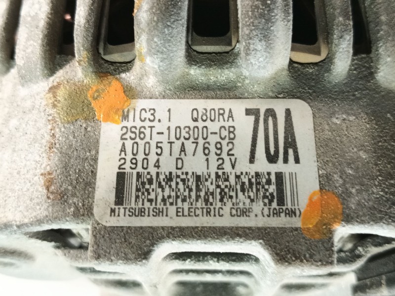 Recambio de alternador para ford fusion (cbk) ambiente referencia OEM IAM 2S6T10300CB 2904D12V A005TA7692