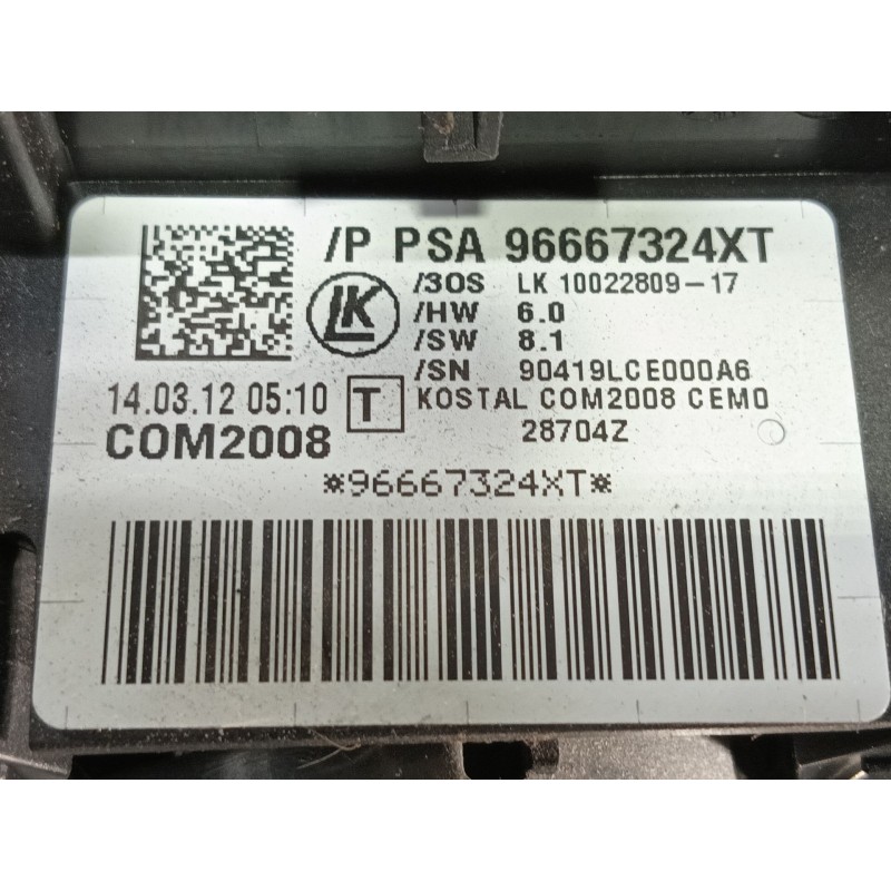 Recambio de mando multifuncion para citroën c3 selection referencia OEM IAM 1002280917 96667324XT 90419LCE000A6