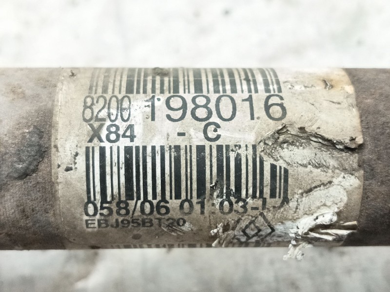 Recambio de transmision delantera izquierda para renault scenic ii grand business referencia OEM IAM  8200198016 