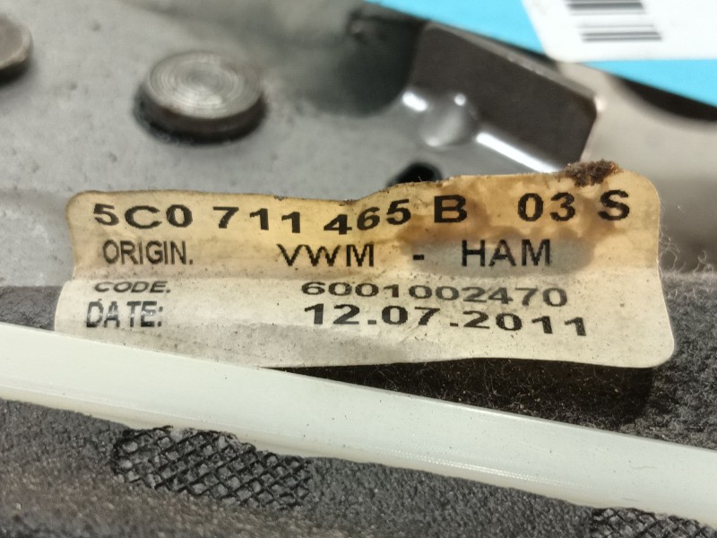 Recambio de palanca freno de mano para volkswagen jetta iv (162, 163, av3, av2) 1.6 tdi referencia OEM IAM 6001002470 5C0711465B