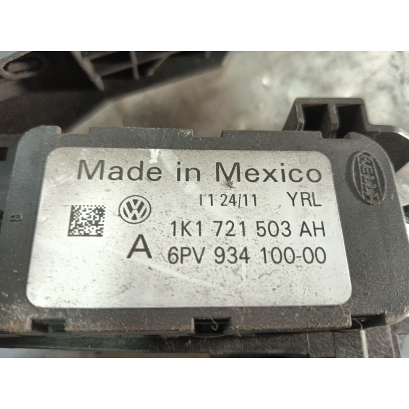 Recambio de potenciometro pedal para volkswagen jetta iv (162, 163, av3, av2) 1.6 tdi referencia OEM IAM 6PV93410000 1K1721503AH