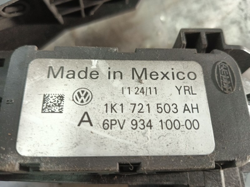Recambio de potenciometro pedal para volkswagen jetta iv (162, 163, av3, av2) 1.6 tdi referencia OEM IAM 6PV93410000 1K1721503AH
