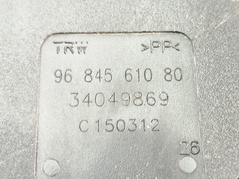 Recambio de enganche cinturon trasero derecho para citroën c3 selection referencia OEM IAM 34049869 9684561080 C150312