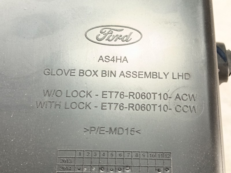 Recambio de guantera para ford tourneo courier (c4a) ambiente referencia OEM IAM   