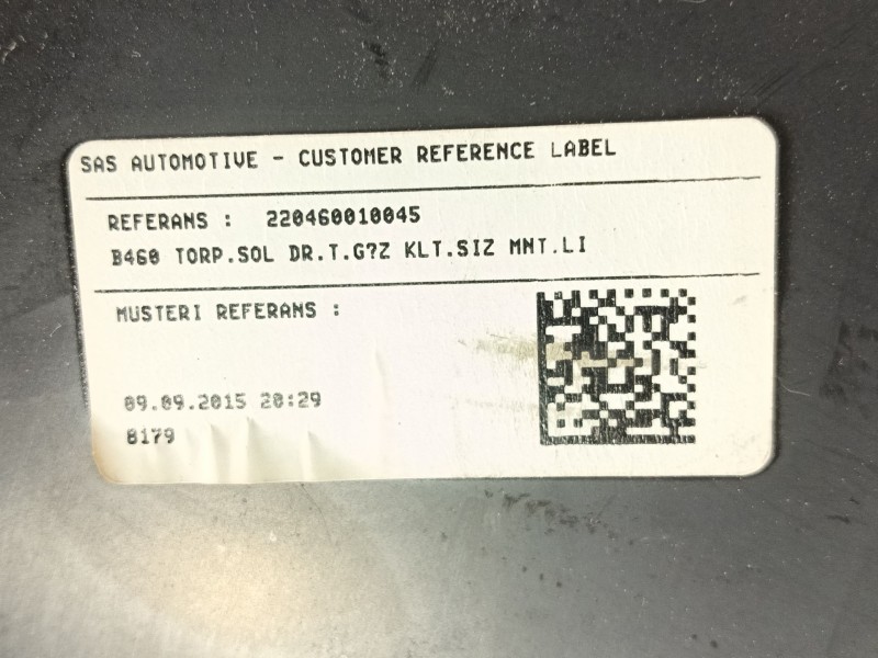 Recambio de guantera para ford tourneo courier (c4a) ambiente referencia OEM IAM   