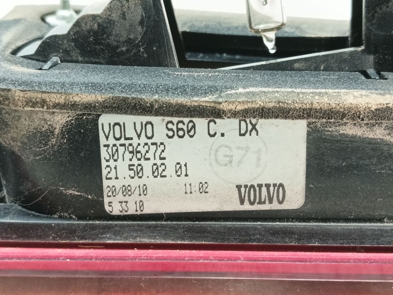Recambio de piloto trasero derecho interior para volvo s60 ii (134) d3 referencia OEM IAM   