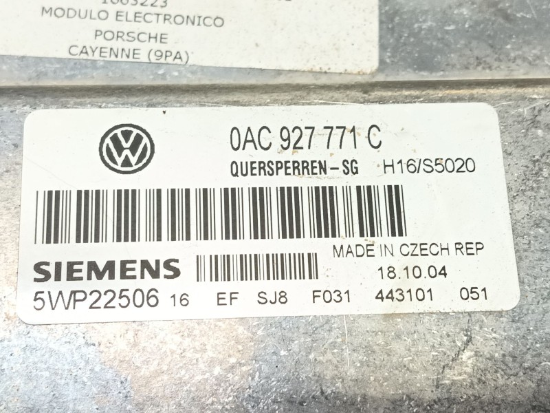 Recambio de modulo electronico para porsche cayenne (9pa) s 4.5 referencia OEM IAM   