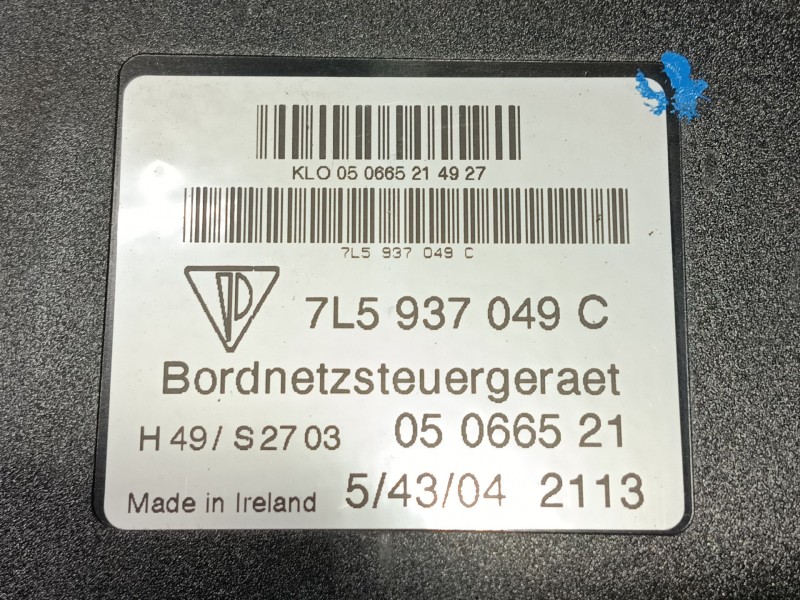 Recambio de modulo electronico para porsche cayenne (9pa) s 4.5 referencia OEM IAM 05066521 7L5937049C 