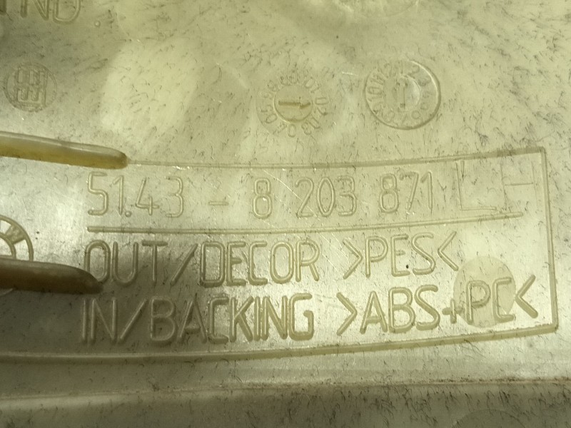 Recambio de moldura para bmw x5 (e53) 4.4i automático referencia OEM IAM 51438203871 51438203872 51438203865