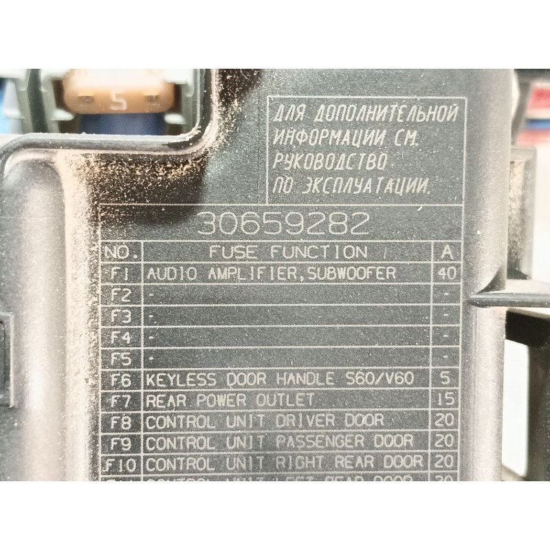 Recambio de caja reles / fusibles para volvo s60 ii (134) d3 referencia OEM IAM   