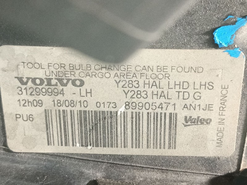 Recambio de faro izquierdo para volvo s60 ii (134) d3 referencia OEM IAM   