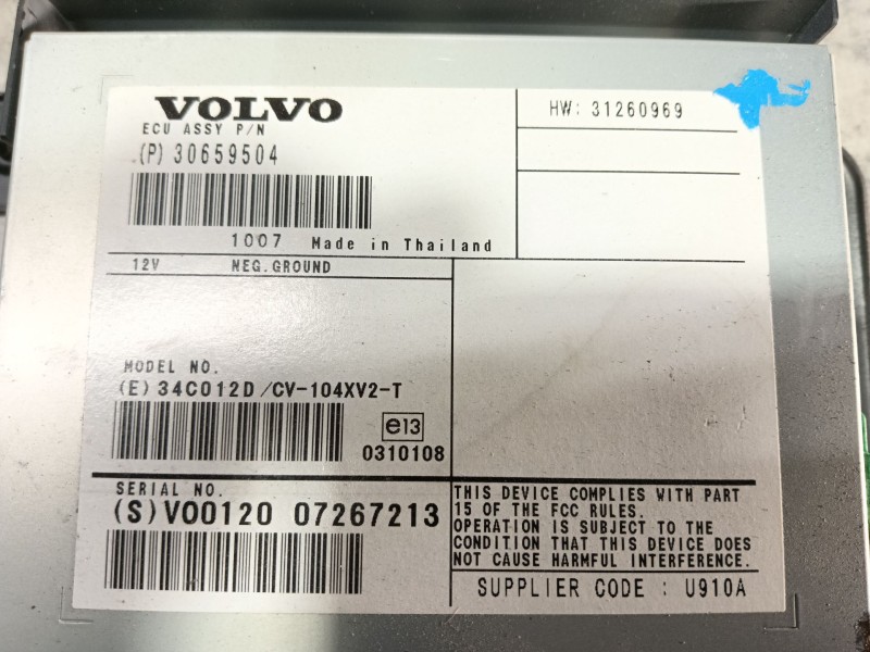 Recambio de modulo electronico para volvo s60 ii (134) d3 referencia OEM IAM   
