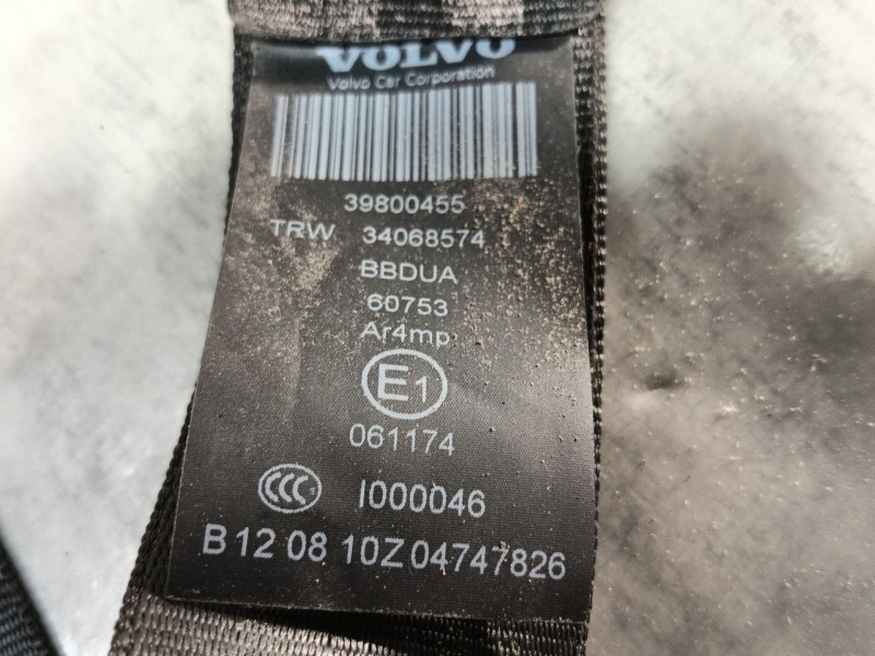 Recambio de cinturon seguridad trasero derecho para volvo s60 ii (134) d3 referencia OEM IAM   