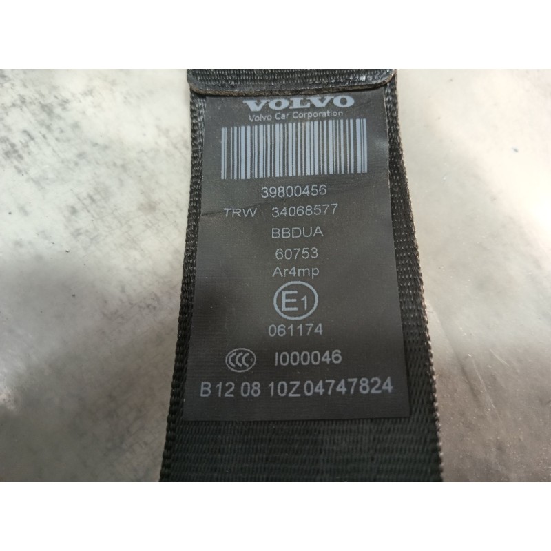 Recambio de cinturon seguridad trasero central para volvo s60 ii (134) d3 referencia OEM IAM   