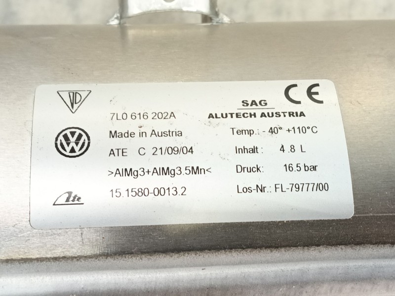 Recambio de deposito suspension para porsche cayenne (9pa) s 4.5 referencia OEM IAM   