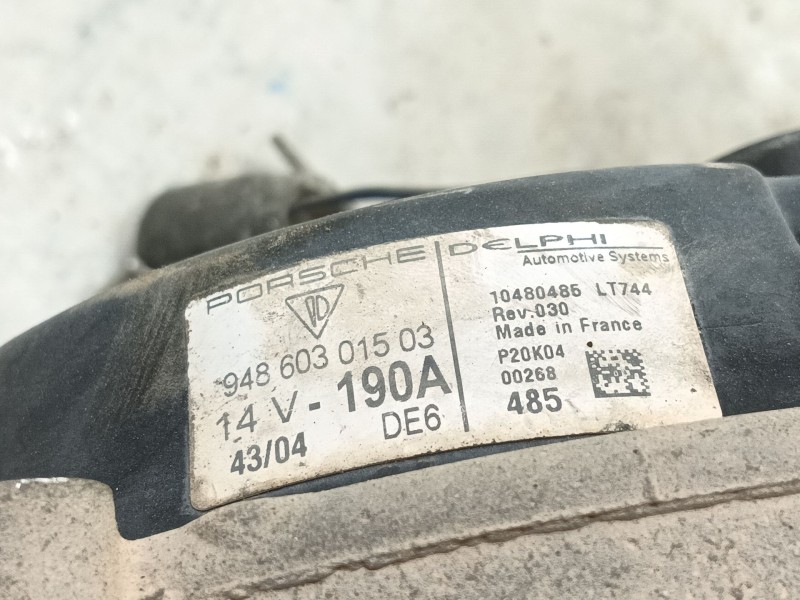 Recambio de alternador para porsche cayenne (9pa) s 4.5 referencia OEM IAM   
