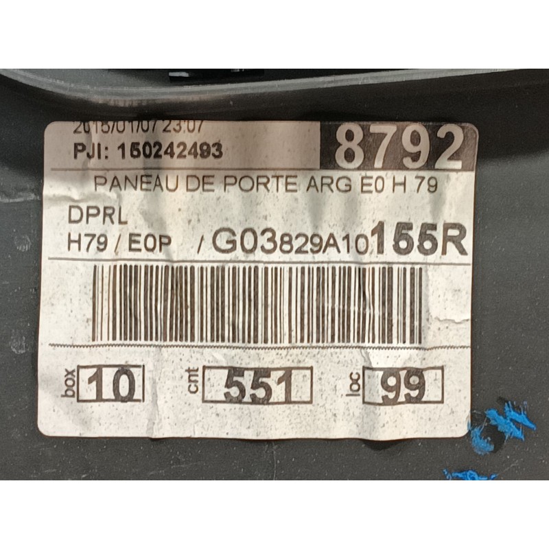 Recambio de guarnecido puerta trasera izquierda para dacia duster ambiance 4x2 referencia OEM IAM   