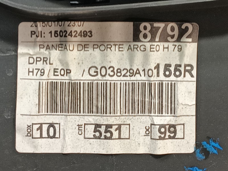 Recambio de guarnecido puerta trasera izquierda para dacia duster ambiance 4x2 referencia OEM IAM   