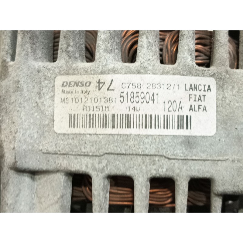 Recambio de alternador para fiat punto (199) pop referencia OEM IAM   