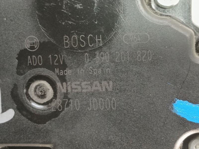 Recambio de motor limpia trasero para nissan qashqai (j10) acenta referencia OEM IAM   
