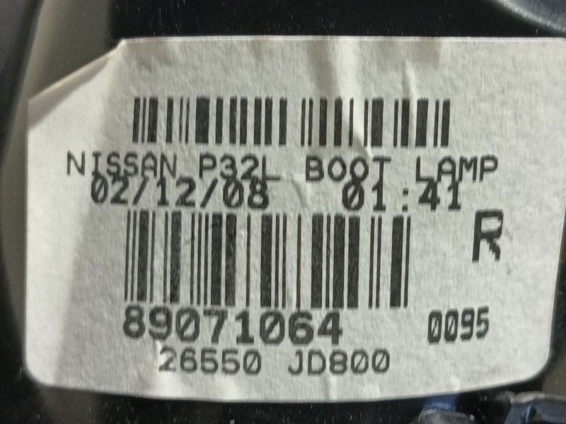 Recambio de piloto trasero derecho interior para nissan qashqai (j10) acenta referencia OEM IAM   