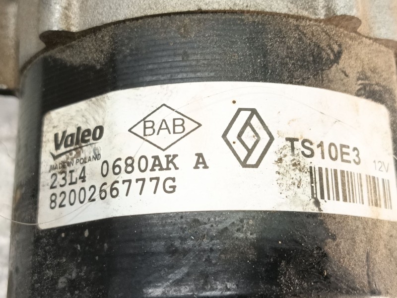 Recambio de motor arranque para dacia duster ambiance 4x2 referencia OEM IAM   